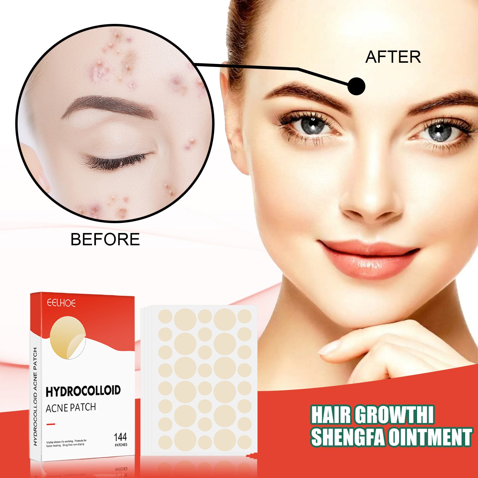 Hydrocolloid Acne Patches Invisible Facial Repair